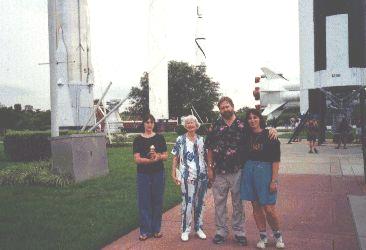 In the Rocket Garden with Cousin Chris