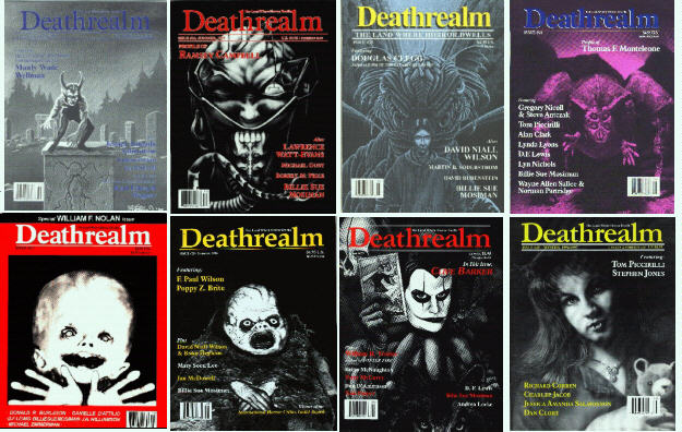 A gallery of DEATHREALM covers